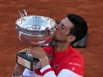Novak Djokovic kisses the cup after defeating Stefanos Tsitsipas of Greece during their final match of the French Open tennis tournament at the Roland Garros stadium.(AP) Novak Djokovic kisses the cup after defeating Stefanos Tsitsipas of Greece during their final match of the French Open tennis tournament at the Roland Garros stadium.(AP)