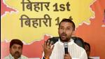 LJP MPs claim to have removed Chirag Paswan as the leader of the Parlimentary party in Lok Sabha and his uncle Paras is likely to replace him, said party leaders. (PTI Photo/File) LJP MPs claim to have removed Chirag Paswan as the leader of the Parlimentary party in Lok Sabha and his uncle Paras is likely to replace him, said party leaders. (PTI Photo/File)