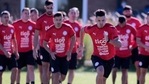 Paraguay players during training.(TWITTER) Paraguay players during training.(TWITTER)