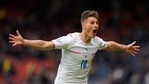 Patrik Schick reacts after scoring against Scotland(Twitter) Patrik Schick reacts after scoring against Scotland(Twitter)