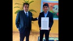 Krrish Chawla with CEO of NITI Aayog, Amitabh Kant.(Twitter/@amitabhk87) Krrish Chawla with CEO of NITI Aayog, Amitabh Kant.(Twitter/@amitabhk87)
