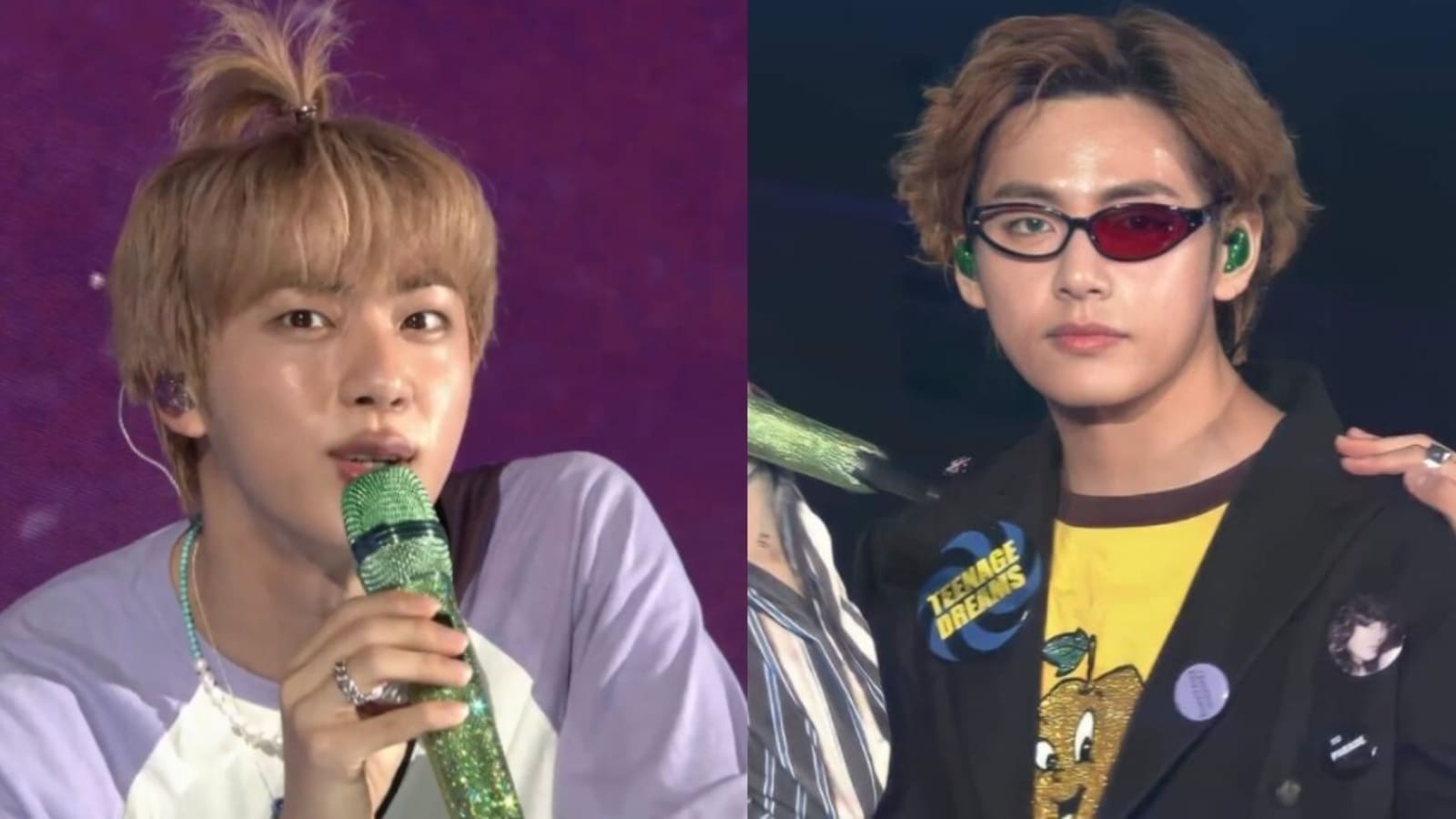 Bts 2021 Muster Sowoozoo Day 2 Ot7 Perform Chicken Noodle Soup Jin S Apple Hair V S Dragon Ball Glasses Hindustan Times - bts chicken noodle soup roblox id
