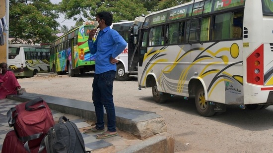 Since the lockdown restrictions began in the state in the first week of April, public buses were only transporting emergency services staff. (AFP. Representative image) Since the lockdown restrictions began in the state in the first week of April, public buses were only transporting emergency services staff. (AFP. Representative image)
