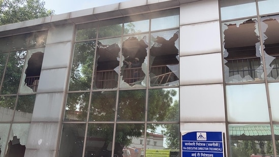A minor fire broke out at Delhi's Safdarjung Airport on Monday afternoon. (Photo: ANI)