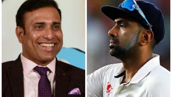 File Photos of VVS Laxman (left) and R Ashwin(HT Collage)
