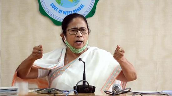 West Bengal, May 31 (ANI): West Bengal CM Mamata Banerjee holds a review meeting on Cyclone Yaas, in Kolkata on Monday. (ANI Photo) (ANI) West Bengal, May 31 (ANI): West Bengal CM Mamata Banerjee holds a review meeting on Cyclone Yaas, in Kolkata on Monday. (ANI Photo) (ANI)