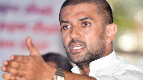 LJP's Chirag Paswan has not commented on the development so far.(HT file photo) LJP's Chirag Paswan has not commented on the development so far.(HT file photo)