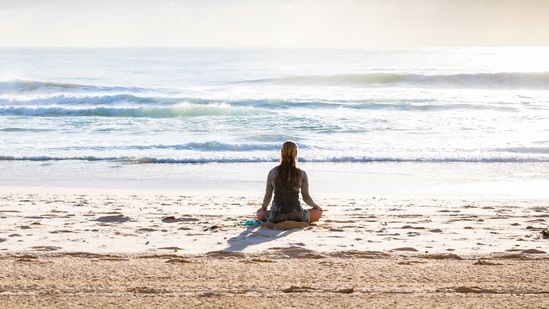 Mantra repetition: Repeated positive affirmation are believed to produce feelings of relaxation by quieting the mind.(Unsplash)