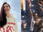 Anushka Sharma reacts to the viral video showing a woman making one-hand catch while holding baby. Anushka Sharma reacts to the viral video showing a woman making one-hand catch while holding baby.