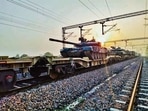 Army conducts first trial run to move military hardware from Haryana to Rajasthan. (Special arrangement) Army conducts first trial run to move military hardware from Haryana to Rajasthan. (Special arrangement)