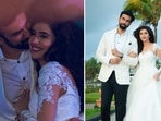 Charu Asopa shared pictures from her engagement with Rajeev Sen. Charu Asopa shared pictures from her engagement with Rajeev Sen.