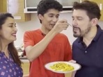 Madhuri Dixit’s husband Dr Shriram Nene shared a new video on Instagram, also featuring their son Arin.