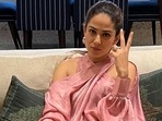 Mira Rajput wears <span class='webrupee'>₹</span>6k top as a dress in new work-from-home pics, we relate(Instagram/@mira.kapoor) Mira Rajput wears <span class='webrupee'>₹</span>6k top as a dress in new work-from-home pics, we relate(Instagram/@mira.kapoor)