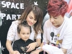 Nisha Rawal celebrates the birthday of her son Kavish.