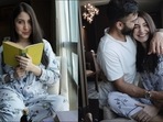 Anushka Sharma makes sleepwear look cosy but classy in stripe, floral print pyjama set(Instagram/anushkasharma/virat.kohli)