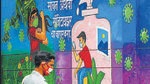 A pedestrian walks past a wall mural representing awareness measures against the Covid-19 coronavirus, in Navi Mumbai on June 6. (File photo) A pedestrian walks past a wall mural representing awareness measures against the Covid-19 coronavirus, in Navi Mumbai on June 6. (File photo)