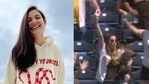 Anushka Sharma reacts to the viral video showing a woman making one-hand catch while holding baby. Anushka Sharma reacts to the viral video showing a woman making one-hand catch while holding baby.