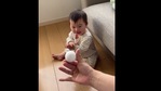 The image shows the gleeful baby after seeing the magic trick.(Reddit) The image shows the gleeful baby after seeing the magic trick.(Reddit)