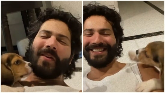 Varun Dhawan shared a video Instagram with 'my boy'.