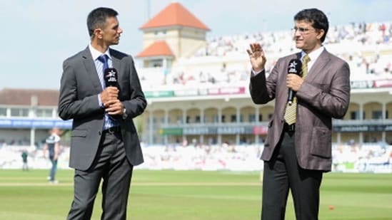 Rahul Dravid (L) and Sourav Ganguly.(Getty Images)