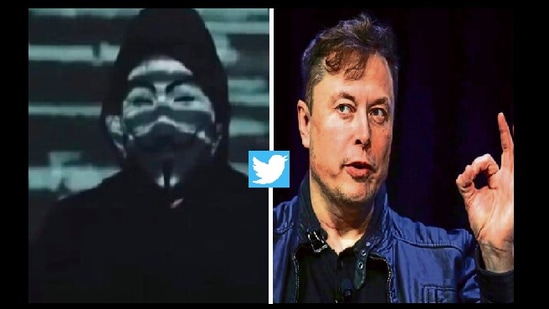 Elon Musk shared the meme on his Twitter handle a week after Anonymous shared the video.(Twitter/@elonmusk)