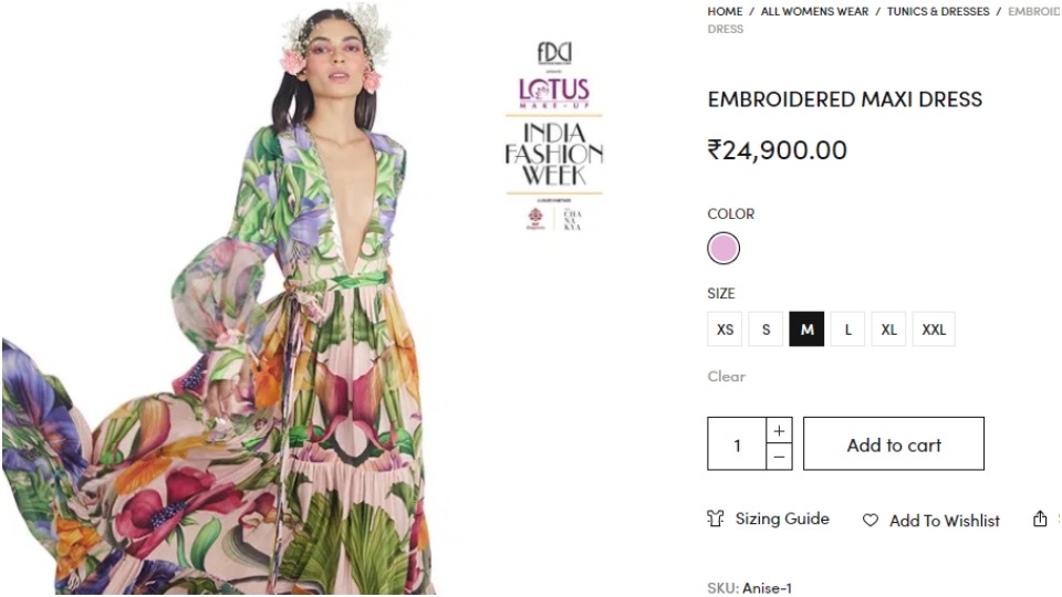 The embroidered maxi dress. (limerickstore.com) The embroidered maxi dress. (limerickstore.com)
