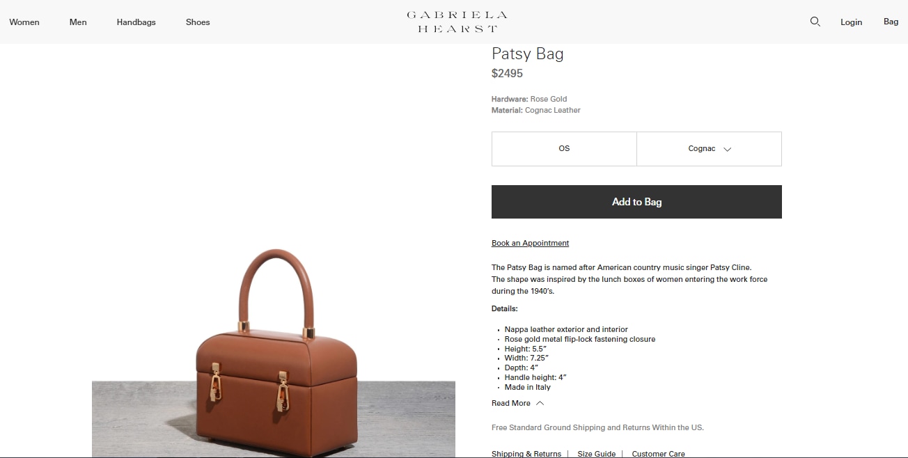 Sonam Kapoor Ahuja's handbag from Gabriela Hearst (abrielahearst.com)
