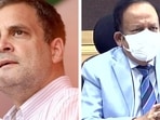 Dr Harsh Vardhan on Wednesday mocked at Rahul Gandhi for questioning the decision of delaying Covishield 2nd dose by three months. Dr Harsh Vardhan on Wednesday mocked at Rahul Gandhi for questioning the decision of delaying Covishield 2nd dose by three months.
