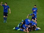 Italy rejoiced in Rome as they sealed a second consecutive 3-0 to become the first team to enter the Round of 16 of Euro 2020.(AP)