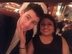 Nick Jonas shared this picture with Dr Madhu Chopra on Instagram Stories. Nick Jonas shared this picture with Dr Madhu Chopra on Instagram Stories.