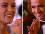 Sushmita Sen and Rohit Bose Roy in his first commercial. Sushmita Sen and Rohit Bose Roy in his first commercial.