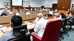 Karnataka Chief Minister B. S. Yediyurappa along with Deputy Chief Ministers Govind Karjol and Laxman Savadi addresses a Covid review meeting, at Suvarna Vidhana Soudha in Belgaum. (ANI Photo) Karnataka Chief Minister B. S. Yediyurappa along with Deputy Chief Ministers Govind Karjol and Laxman Savadi addresses a Covid review meeting, at Suvarna Vidhana Soudha in Belgaum. (ANI Photo)