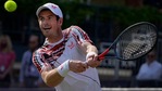 Andy Murray made a winning return in his first singles match on grass for three years. (AP) Andy Murray made a winning return in his first singles match on grass for three years. (AP)