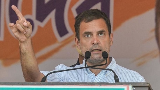 GOI’s constant attempts to save the PM's fake image are facilitating the virus and costing people’s lives, Rahul Gandhi said. (File photo)