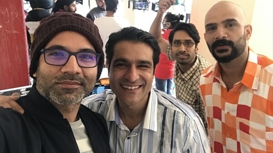 (L-R) Arunabh Kumar, Sunny Hinduja, Abhilash Thapliyal and Shivankit Singh Parihar(TVF)