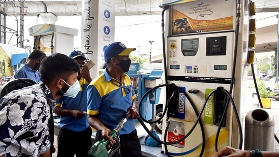 The prices of petrol and diesel have soared across India in the past few weeks.(ANI Photo)