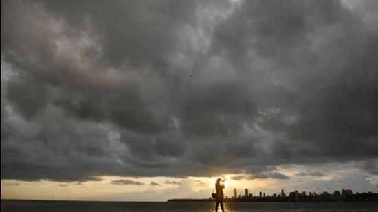 Dark monsoon clouds hover over Marine Drive in Mumbai, India, on Wednesday, June 02, 2021. (Photo by Satish Bate/Hindustan Times) (HT file)
