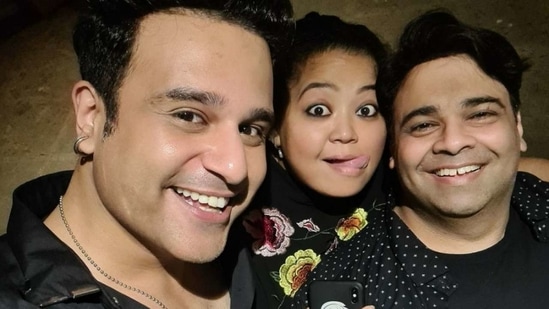 Krushna Abhishek shared a picture with his The Kapil Sharma Show co-stars Bharti Singh and Kiku Sharda but later deleted it. Krushna Abhishek shared a picture with his The Kapil Sharma Show co-stars Bharti Singh and Kiku Sharda but later deleted it.