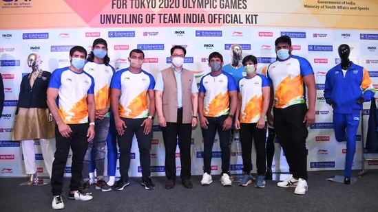 India's official kit for Olympics unveiled.(IOA)