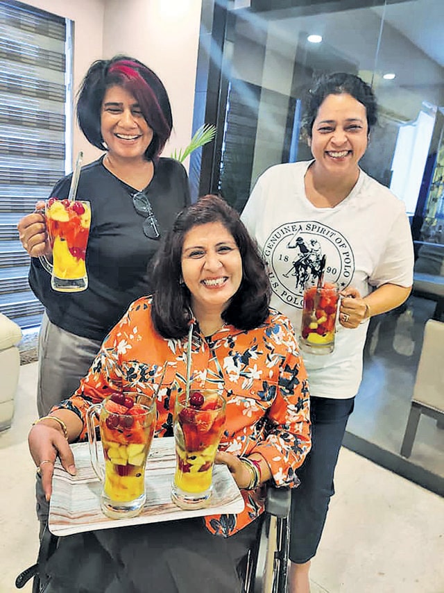 Paralympian Deepa Malik recently met her friends after ensuring all Covid safety protocols were in place.