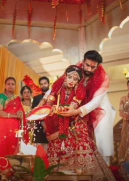 Rajeev Sen and Charu Asopa during their wedding.