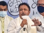 Senior BJP leader Mukul Roy joined the TMC in Kolkata on Friday. (PTI PHOTO.) Senior BJP leader Mukul Roy joined the TMC in Kolkata on Friday. (PTI PHOTO.)
