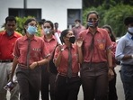 School administrators said the mechanisms to evaluate the students represent the best way forward during an unprecedented time. (Sanchit Khanna/HT PHOTO) School administrators said the mechanisms to evaluate the students represent the best way forward during an unprecedented time. (Sanchit Khanna/HT PHOTO)