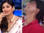 Shilpa Shetty, Shah Rukh Khan and Kajol starred in the 1993 film Baazigar. Shilpa Shetty, Shah Rukh Khan and Kajol starred in the 1993 film Baazigar.