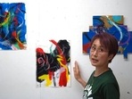Japanese artist Miwako Sakauchi speaks about her art work for Art Exhibition Japanese artist Miwako Sakauchi speaks about her art work for Art Exhibition