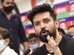 Chirag Paswan said he approached the Election Commission urging it to stop the Paras-headed faction from using the party's symbol and flag (Arvind Yadav/HT PHOTO)(HT_PRINT) Chirag Paswan said he approached the Election Commission urging it to stop the Paras-headed faction from using the party's symbol and flag (Arvind Yadav/HT PHOTO)(HT_PRINT)