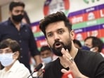 Chirag Paswan also declared that he has convened a meeting of the party’s national executive committee on Sunday, rejecting his uncle’s election as the party president. (Arvind Yadav/HT PHOTO)(HT_PRINT) Chirag Paswan also declared that he has convened a meeting of the party’s national executive committee on Sunday, rejecting his uncle’s election as the party president. (Arvind Yadav/HT PHOTO)(HT_PRINT)