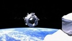 The docking process in space between the Tianhe core module of China's space station and a crewed Shenzhou-12 spaceship.(AP) The docking process in space between the Tianhe core module of China's space station and a crewed Shenzhou-12 spaceship.(AP)
