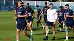 Croatia's players take part in a training session(AFP) Croatia's players take part in a training session(AFP)