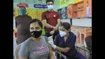 A vaccination camp underway at Government Model Senior Secondary School, Sector 32, in Chandigarh on Thursday. (Keshav Singh/HT) A vaccination camp underway at Government Model Senior Secondary School, Sector 32, in Chandigarh on Thursday. (Keshav Singh/HT)